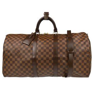 Louis Vuitton Damier Keepall Bandouliere 55 Duffle Bag